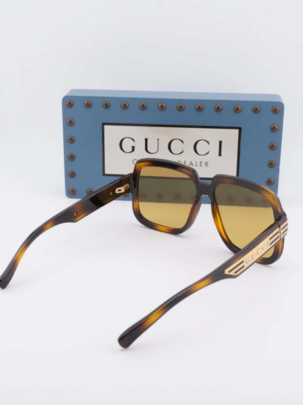 Gucci GG0979S 002 Square Sunglasses - Havana\Brown